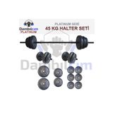Dambılcım Platinum 45 KG Halter Seti 45 KG Dambıl Ağırlık Seti Vücut Geliştirme