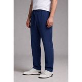 Damga Erkek Beli Lastikli Bol Paça Lacivert Keten Pantolon