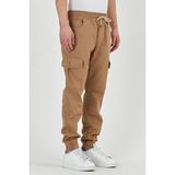 Damga Erkek Lastikli Esnek Kargo Cepli Camel Jogger Pantolon - XL