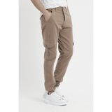 Damga Erkek Paçasi Lastikli Kargo Cep Pantolon Camel - XL