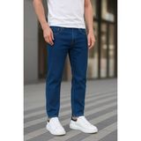 Damga Erkek Rahat Comfort Bol Paça Mavi Kot Pantolon - 32