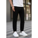 Damga Erkek Rahat Comfort Bol Paça Siyah Kot Pantolon - 33