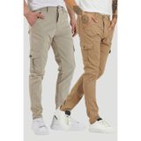 DAMGA JEANS 2 Li Cargoflex Pamuklu Kargo Cepli Pantolon Camel Ve Taş Rengi
