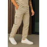 DAMGA JEANS Erkek Bol Paça Trend Taş Gabardin Kargo Pantolon