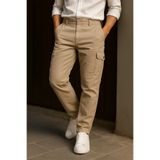 DAMGA JEANS Erkek Bol Paça Trend Yüksek Bel Taş Kargo Pantolon