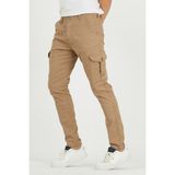 DAMGA JEANS Erkek Günlük Rahat Trend Sokak Modası Kargo Cepli Pantolon Camel