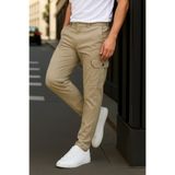 DAMGA JEANS Erkek Günlük Trend Bol Paça Taş Kargo Pantolon
