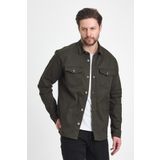 DAMGA JEANS Erkek Hakim Yaka Oversize Mevsimlik Haki Gömlek