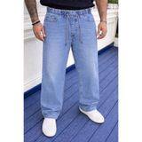 DAMGA JEANS Erkek Jogger Premium Comfort Mavi Baggy Pantolon