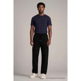 DAMGA JEANS Erkek Klasik Siyah Kargo Keten Pantolon