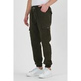 DAMGA JEANS Erkek Lastikli Esnek Kargo Cepli Haki Jogger Pantolon