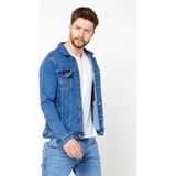 Damga Jeans Erkek Mevsimlik Mavi Pamuklu Rahat Kot Ceket
