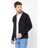 Damga Jeans Erkek Mevsimlik Siyah Pamuklu Rahat Kot Ceket