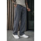 DAMGA JEANS Erkek Premium Jogger Relax Fit E.Siyah Keten Pantolon