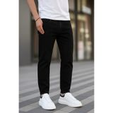 DAMGA JEANS Erkek Rahat Comfort Bol Paça Siyah Kot Pantolon