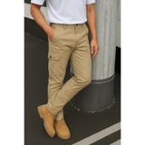 DAMGA JEANS Erkek Trend Günlük Bol Paça Taş Taktik Kargo Pantolon