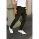 DAMGA JEANS Erkek Yüksek Bel Bol Paça Haki Taktik Kargo Pantolon