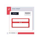 Damga Market 5X10 cm Yazılıp-Silinebilir Selefonlu Karton Raf Etiketi 50 Adet 230 gr 99 Sayfa