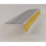 Damga Market Pvc Yapışkanlı Açılı Raf Etiketliği 8cm x 10 cm - 25'li Paket - PL-80100