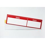 Damga Market Pvc Yapışkanlı V Tipi Raf Etiketliği 3.8 cm x 14 cm - 50'li Paket - PR-38140