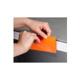 DamgaMarket (13) Pvc Yapışkanlı V Tipi Raf Fiyat Etiketliği 7,8 cm X 10 cm - 50'li Paket - Pr-78100