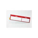 DamgaMarket (23) Pvc Yapışkanlı V Tipi Raf Fiyat Etiketliği 3.8 Cm X 14 Cm - 50'li Paket - Pr-38140