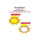 DamgaMarket Market Raf Önü İNDİRİM ve ÖZEL FİYAT Yıldız Karton Fiyat Etiketi 13,5 cm x 20 cm (50 + 50 SET)