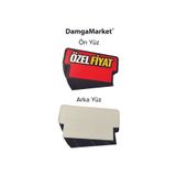 DamgaMarket Market Raf Önü ÖZEL FİYAT Karton Fiyat Etiketi, 9 cm x 5 cm, Rafa Takılabilir, 100 Adet