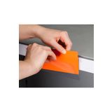 DamgaMarket Pvc Yapışkanlı V Tipi Raf Fiyat Etiketliği 4 Cm X 6 Cm - 50'li Paket - Pr-4060