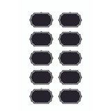 DamgaMarket Silinebilir, Yeniden Yazılabilir Pvc'den Siyah Fiyat Etiketlikleri, Pvc Kara Tahtalar, 8 Cm X 12 Cm