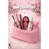 DAMİ Kadınlar Günü Hediyesi - Peluş Çantalı 6'lı Mini Makyaj Seti