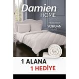 DAMIEN 2'li Soft Yorgan Çift Kişilik Antialerjik %100 Micro Kumaş 4 Mevsim kullanılabilen Yorgan(195 x 215)