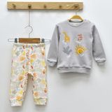 Damla 24533DM Kız Bebek Cute Animals Gri Eşofman Takımı - 12 - 18 Ay