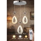 DAMLA 3LÜ KROM 3 RENK Modern Sarkıt Mutfak Oturma Odası Salon Sarkıt Avize