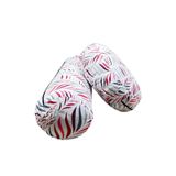 Damla Desen Pamuk Poly Karışımlı Bolster & Meditasyon Minderi - İkili Set (Fuşya Damlalar)
