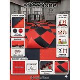 Damla Desen Tatami Minderi 100x100 26mm Çift Taraflı Kullanım Çift Taraflı Renk (kırmızı-siyah)