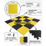 Damla Desen Tatami Minderi 50x50 13mm (15 adet fiyatıdır)-(2 eşit renk gönderilecektir) (sarı-siyah)