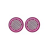 damla elektronik Damla 16cm Neon Led Işıklı Midrange Hoparlör Kapağı Çiftli (2adet) Pembe