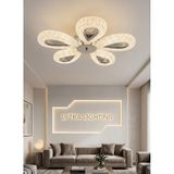 Damla Model 5"li Gümüş 3 Renk Modu Ledli Modern Tavana Sıfır Salon Mutfak Yatak Odası Led Avize Gümüş