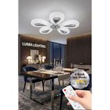 Damla Model 5"li Gümüş Kumandalı 3 Renk Modu Ledli Modern Plafonyer Salon Mutfak Çocuk Yatak Odası LED Avize