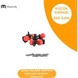 Damla Sulama Damlatıcı - Küçük Kırmızı (200 Adet) - Belirtilmemiş