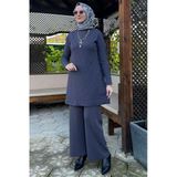Damla Triko Tunik Antrasit