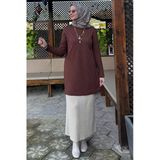 Damla Triko Tunik Kahve