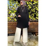 Damla Triko Tunik Siyah