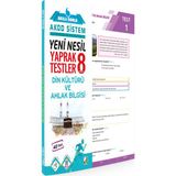 Damla Yayınevi Akıllı Yeni Nesil 8. Sınıf Din Kültürü ve Ahlak Bilgisi Yaprak Testler