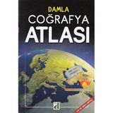 Damla Yayınevi Coğrafya Atlası Silinebilir Türkiye ve Dünya Haritası