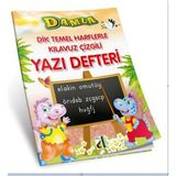 Damla Yayınevi Dik Temel Harflerle Kılavuz Çizgili Yazı Defteri