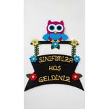 damlakids Keçe sınıf kapı süsü 1. Sınıfımıza hoşgeldiniz 1,2,3 sınıf