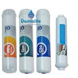 Damlalife 12" Inline Kapalı Kasa 4 Lü Su Arıtma Filtre Seti