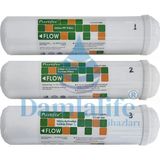 Damlalife 12" Nsf Purefer Filtre 3 Lü İnline Filtre Seti
